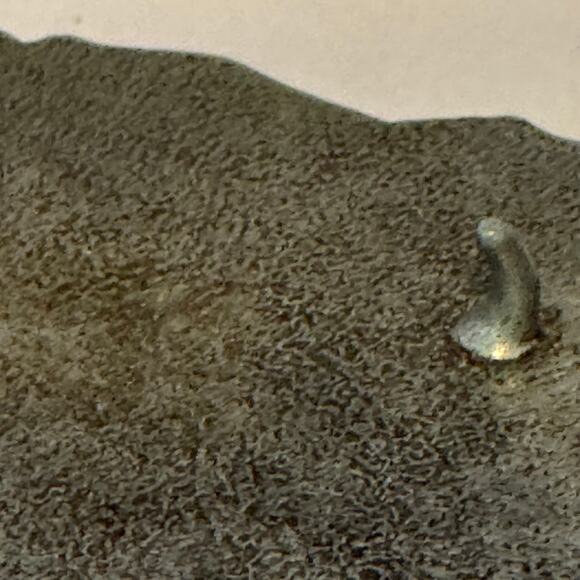 Vintage Circa 70s Pewter Livingston Wells & Co Gold Dealers Belt Buckle - Picture 6 of 7